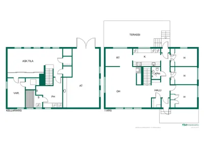 Omakotitalo, 4h, k, rt, s, psh, kph, 2 wc, 91/198 m², Tehdas - View 2