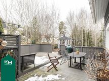 Terassin koko on n. 40 m²