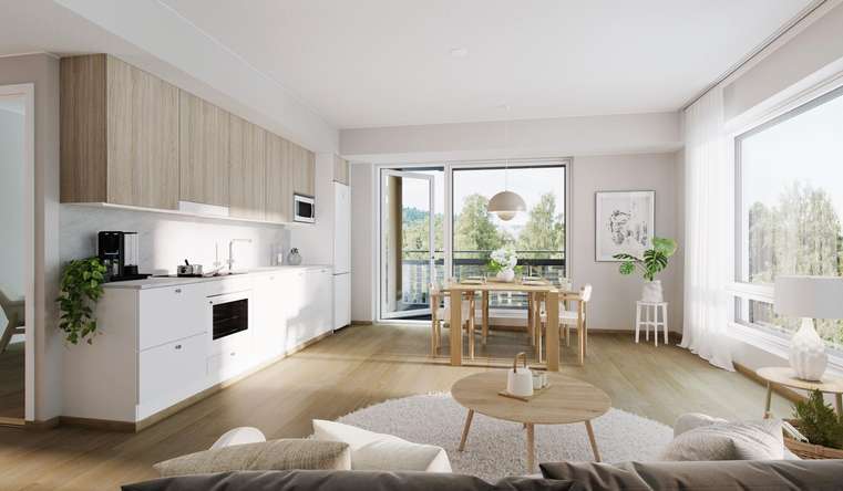 Kerrostalo, 2h, kt, terassi, 39 m², Tesoma, Tampere