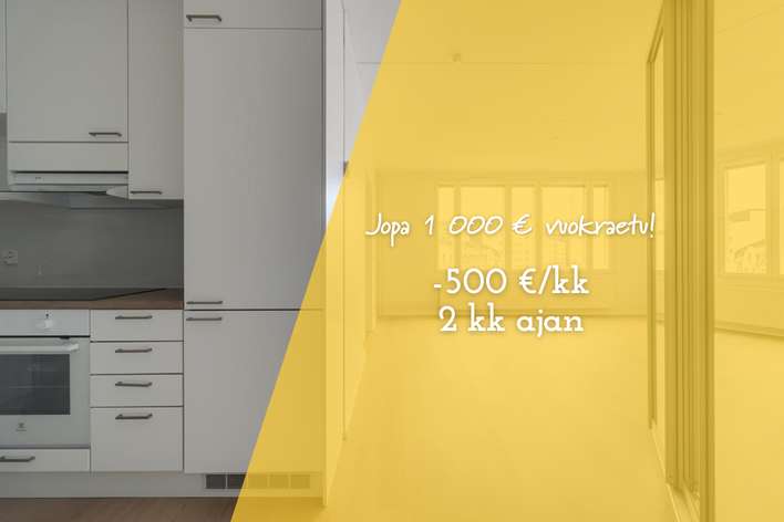 Kerrostalo, 2H+KK, 38 m², Vallila, Helsinki