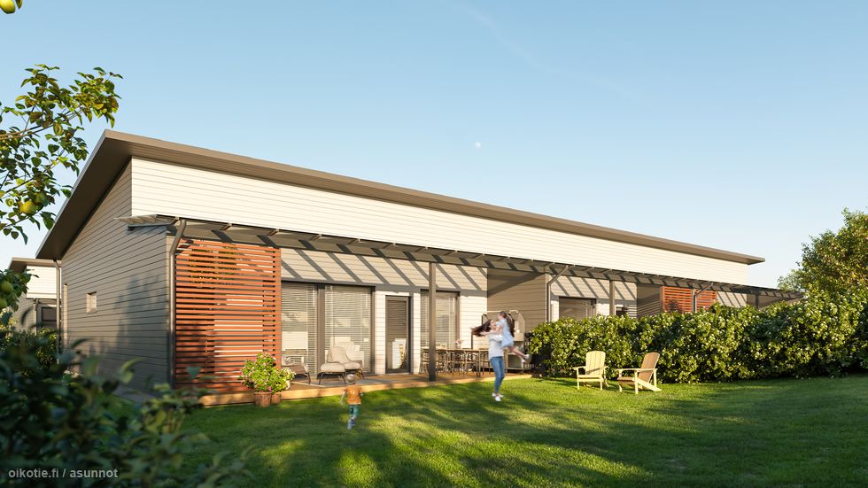 Visualisointikuvassa taiteilijan näkemys julkisivusta