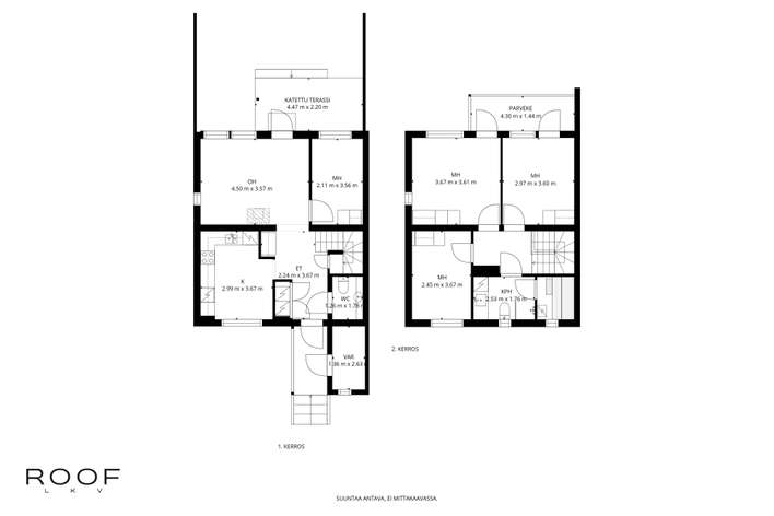 Rivitalo, 5h, k, kph/wc, s, wc, parv, terassipiha, 103 m², Kruununmaa – pohled 2