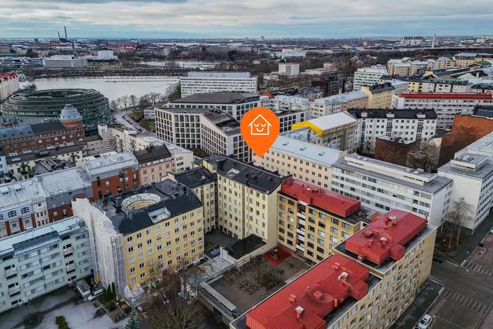 Kerrostalo, 2 h+kk, 43 m², Kallio, Helsinki