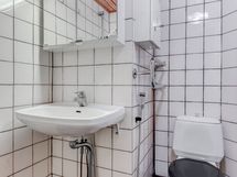 Tilava kylpyhuone kaipaa kunnostusta.