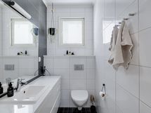 Alakerran erillinen wc/ Nedre våningens separata wc