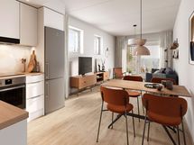 Visualisointikuva Renatan asunnosta C 56 ja C 66, 3h+kt, 62,5 m²