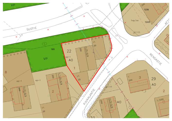 Tontti, 1 244 m², Pjukala - Näkymä 2