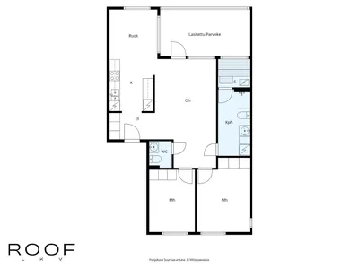 Kerrostalo, 3h+k+s+lasitettu parveke, 76 m², Aurinkolahti - View 2