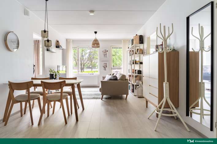 Kerrostalo, 3h, kt, kph, s, 2xvh, lasitettu parveke, terassi, 66 m², Hiekkaharju – pohled 3