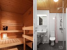 Asunnossa löytyy oma sauna.