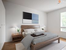 Makuuhuone 1 - Virtuaalisisustettu