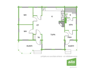 Talo, Oh, k, 2mh, var, et, kph, s, ter, 65/74 m², Mäntyharju - Radharc 4
