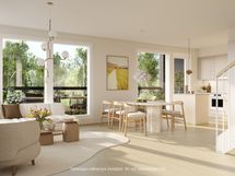 Taiteilijan näkemys rivitalon  97m asunnosta C61