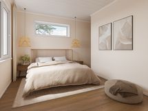 Havainnekuva suunnitellun talon rakentajan valmiista kohteesta, suuntaa antava