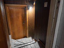 Portaikko kellariin, uloskäynti puutarhaan