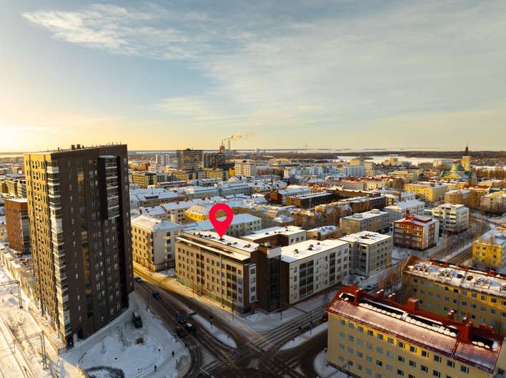 Kerrostalo, 1h + k + s + parveke/terassi, 42 m², Vaara, Oulu