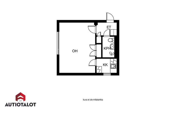 Kerrostalo, 1h+kk+kph+et, 27 m², Keskusta - Näkymä 2