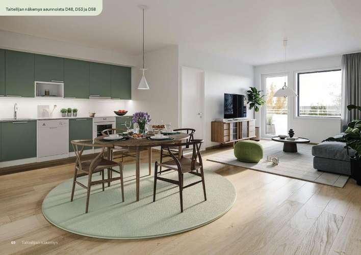 Kerrostalo, 3H+KT, 71,5 m², Vuosaari, Helsinki