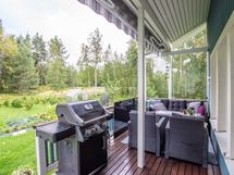 Terassia kesäaikaan