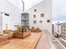 Yhteiskäytössä oleva kattoterassi