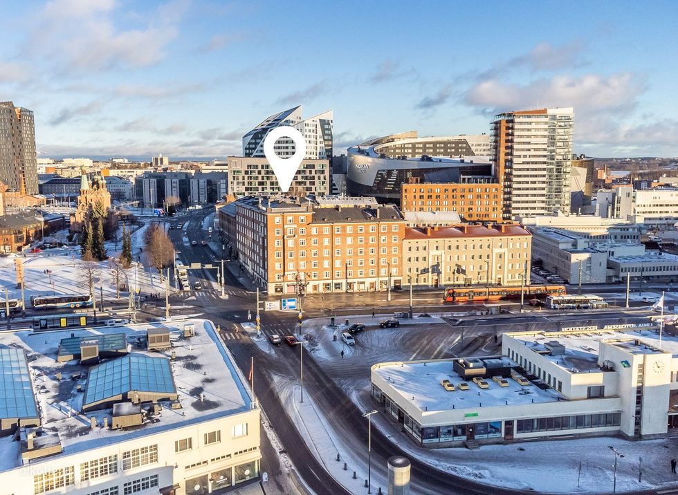 Tampereen keskustan sijainti!