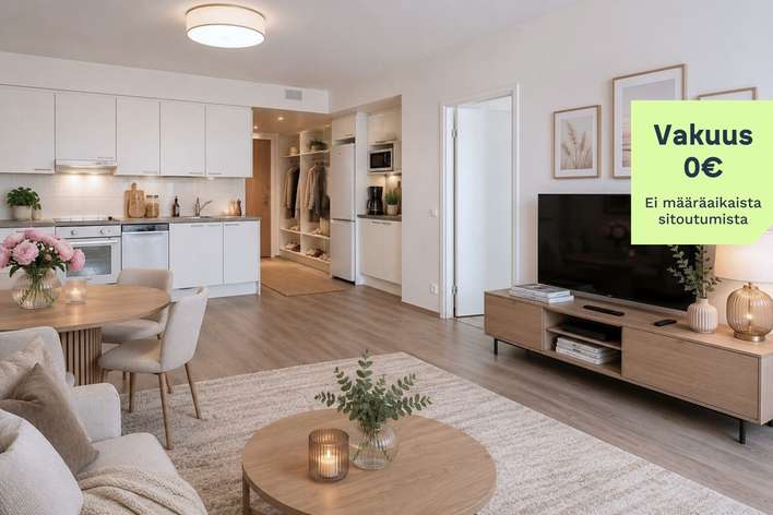Kerrostalo, 2h+kt, 45,5 m², Herttoniemi, Helsinki