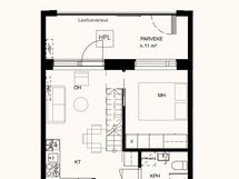 Alakerran pohjakuva.