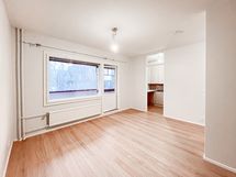 Viihtyisä yksiö käytännöllisellä pohjaratkaisulla.