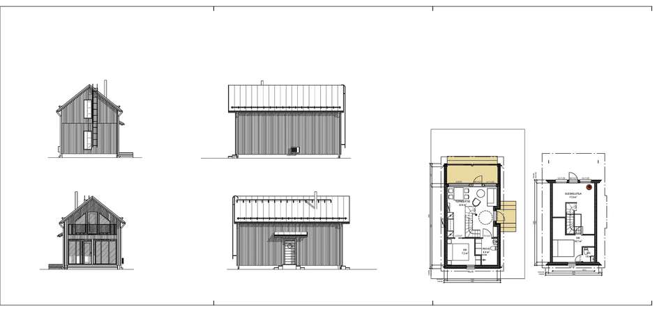 Loma-asunto, 2h, tupak., ph/wc, wc, lasitettu terassi, 57/61 m², Hiekkasärkät - Näkymä 2
