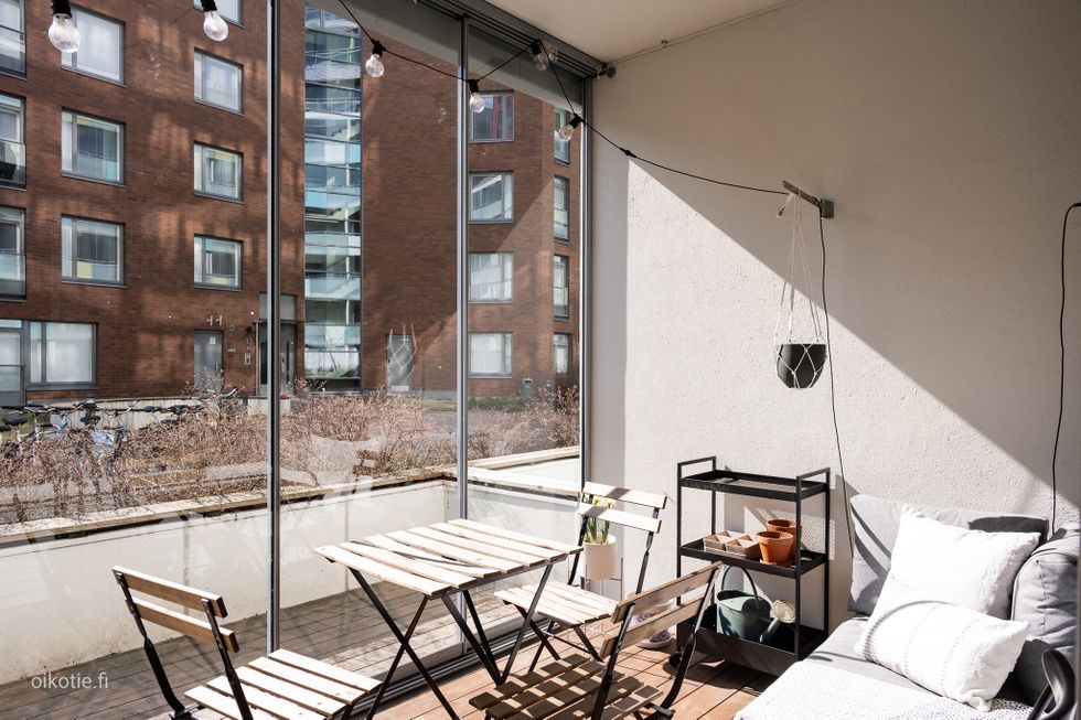 Lasitettu patio