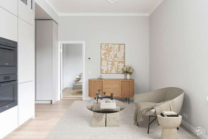 Kerrostalo, 2h, avok, kph (YJ:ssä 2H+K), 50 m², Ullanlinna - Näkymä 3