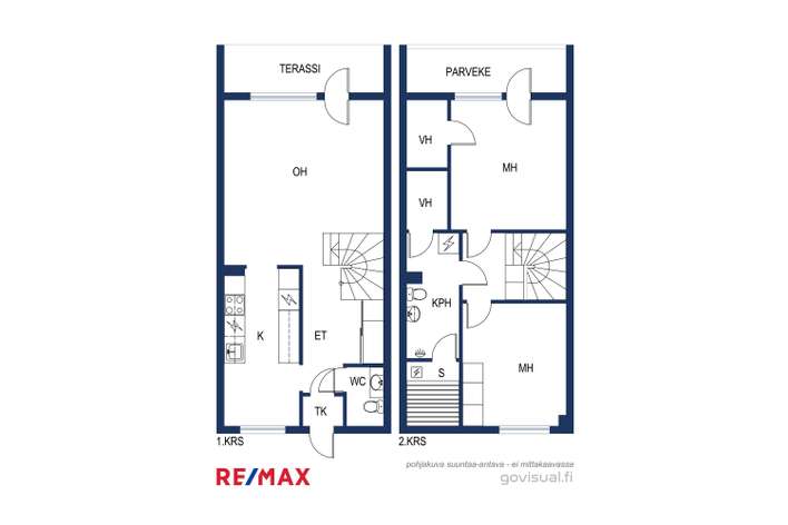 Rivitalo, 3h+k+kph+s+wc+2vh+ parveke+piha, 78,5 m², Tehdas - View 3