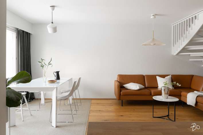 Paritalo, 4h, k, ph, s, kph, wc, aula, vh, et, tk, var, terassi (yj 4h+k+s), 98,5 m², Pihlajarinne – pohled 4