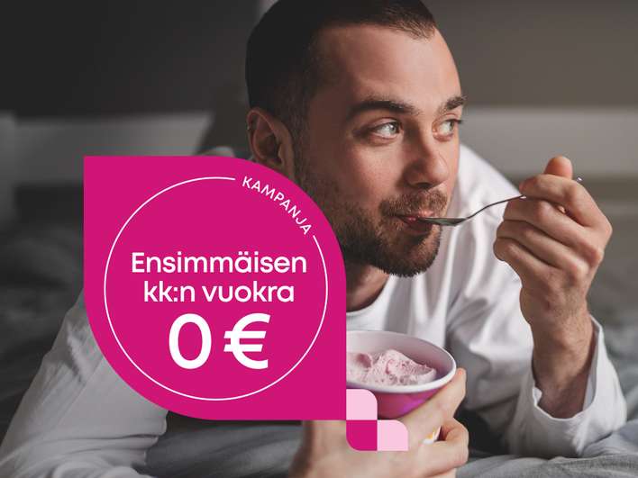 Kerrostalo, 2h+k+lasitettu parv, 54,5 m², Herttoniemi, Helsinki