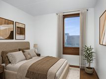 Virtuaalisisustettu kuva.