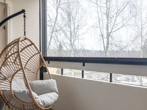 Lasitettu parveke.