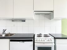 Arkea helpottamassa astianpesukone.