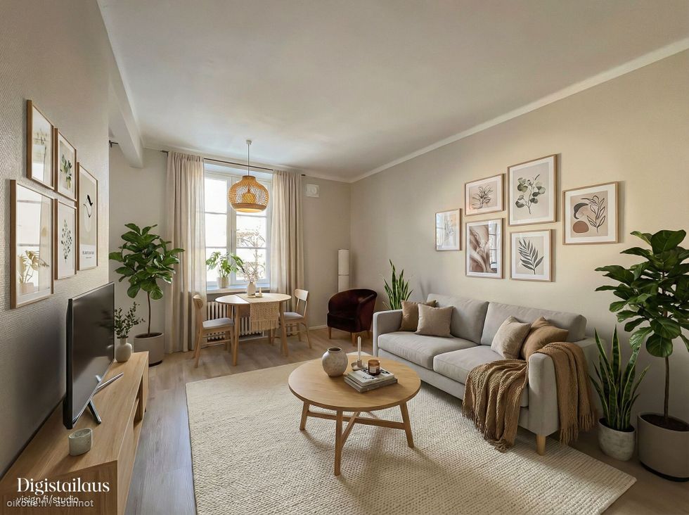 Tilava ja hyväpohjainen yksiö loistosijainnilla!