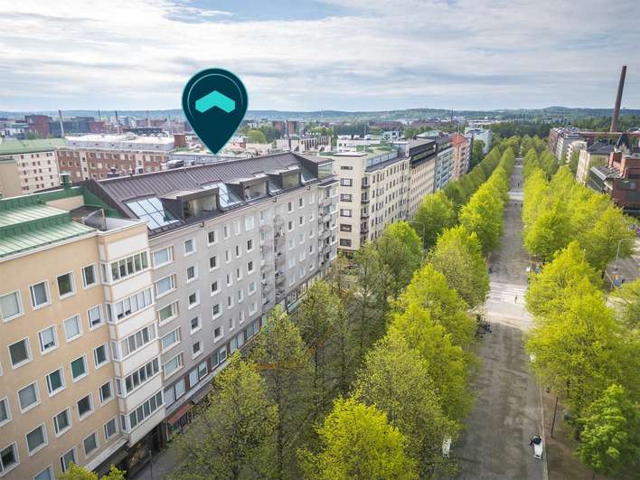 Kerrostalo, 3h+k+kh/toimisto, 64 m², Hämeenpuisto, Tampere