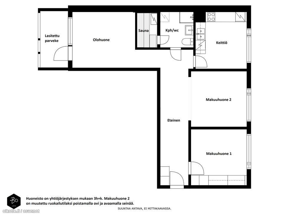 79 m² Isännänkatu 9 C, 20780 Kaarina Kerrostalo 3h myynnissä - Oikotie  17185618