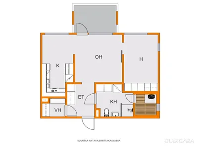 Kerrostalo, 2h+k+s, 55 m², Pikisaari - View 2