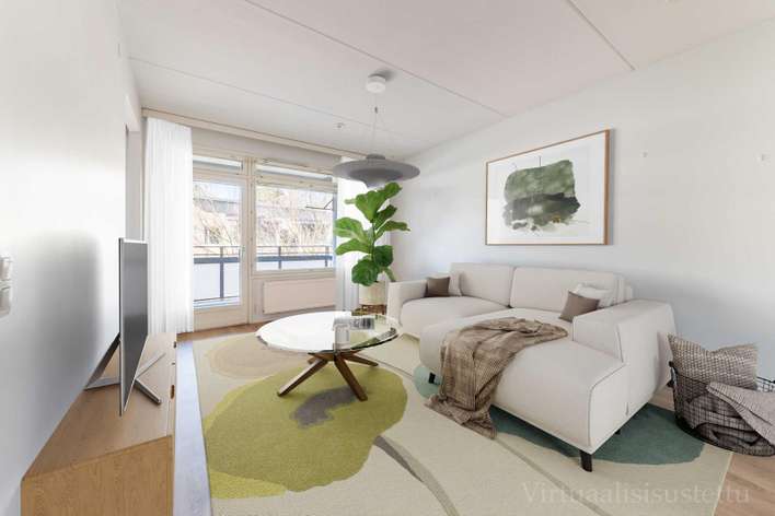 Kerrostalo, 2H+KK+S, 47 m², Viikki, Helsinki