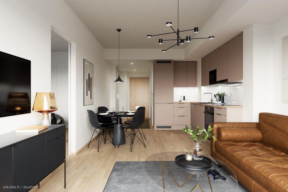 B 19 asunnon visualisointikuva.