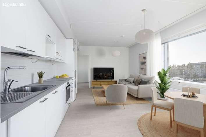 Kerrostalo, 3h + kt + kph + s + vh + lasitettu parveke, 59,5 m², Kuninkaantammi, Helsinki