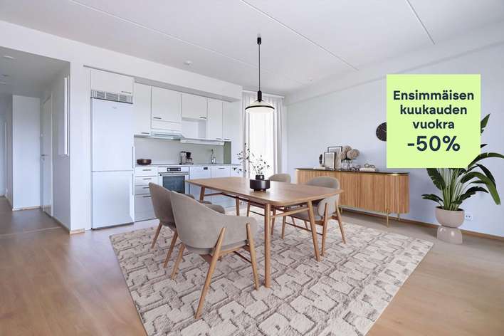 Kerrostalo, 2h+kt, 53,5 m², Olari, Espoo