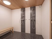 Taloyhtiössä hyväkuntoiset saunatilat