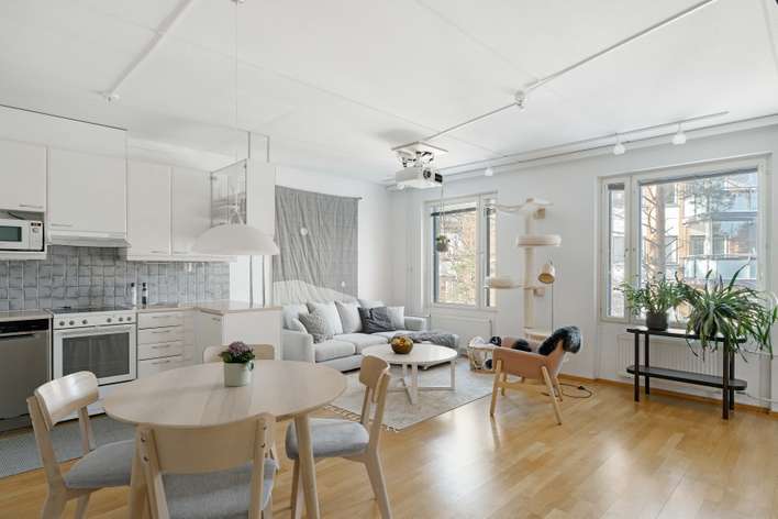 Kerrostalo, 3h, avok, kph/s/wc, lasit. parveke, 67,5 m², Saunalahti, Espoo