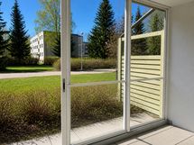 Lasitettu terassi