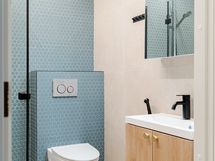 Alakerran wc/kph, jossa myös pesukoneliitäntä