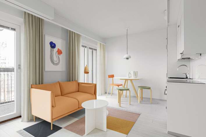 Kerrostalo, 2h+k+työhuone+kph+l.parv, 37,5 m², Herttuankulma, Turku
